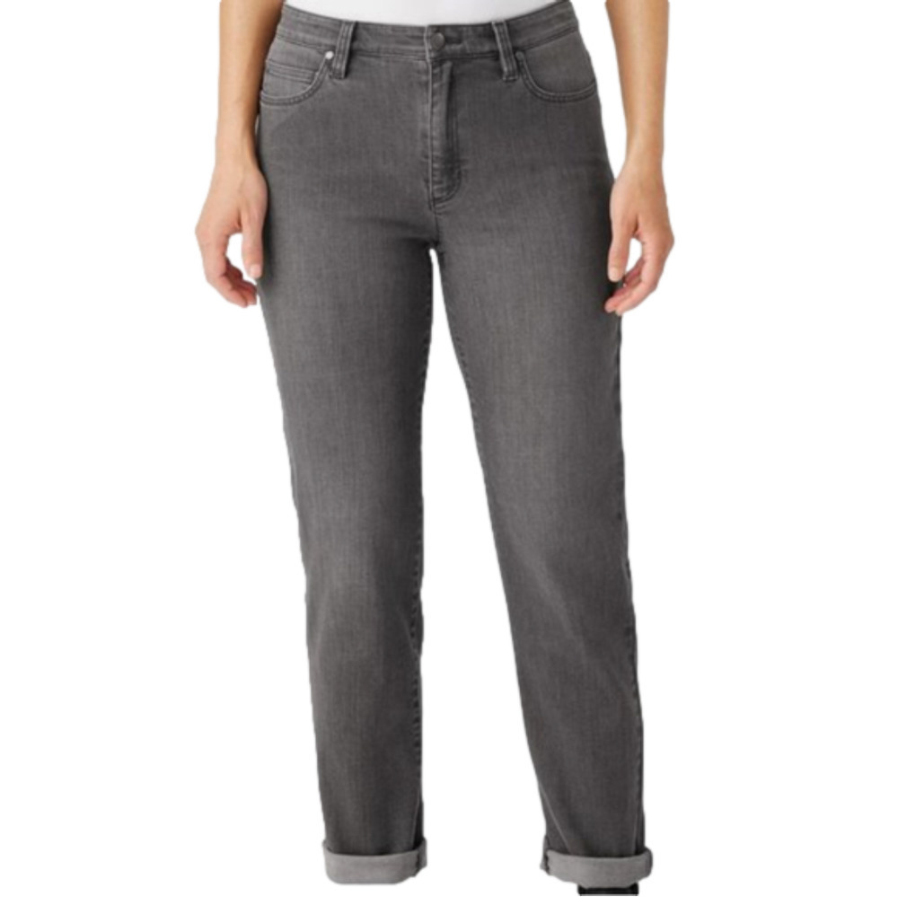 Eileen Fisher Grey Organic Cotton Stretch Mid Rise Jean Size 6
